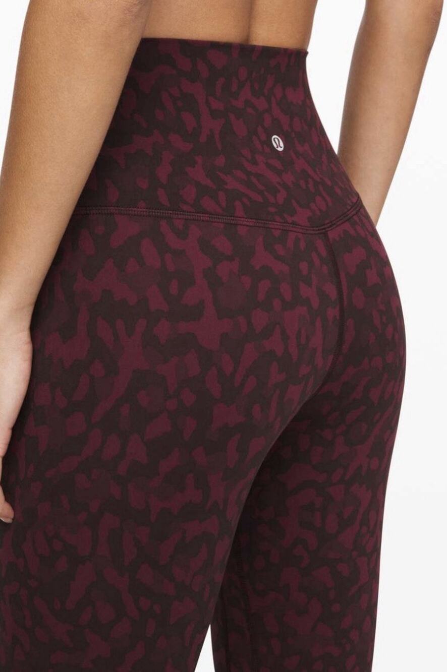 Lululemon Align Pant 25" Nulu Size 6 Formation Camo Dark Adobe